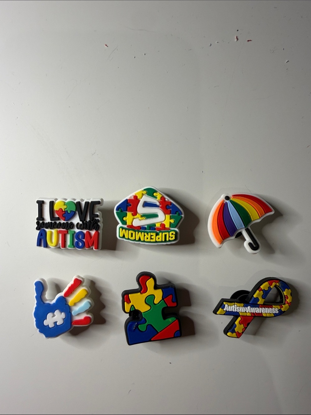 CROCS Multicolor Autism Awareness Jibbitz Shoe Charms